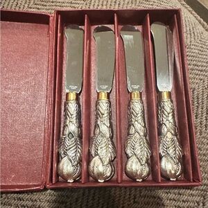 Arthur Court Silver and Gold Decorative Spreaders